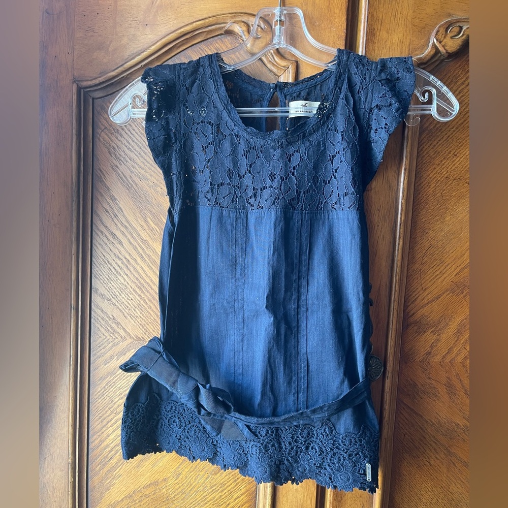 HOLLISTER Navy Blue Top XS